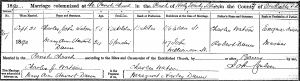 Thumbnail for File:MarriageCertificateCharlesWatson MaryDunn 1890.jpg