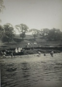 Swimming in the river at Eastby Sanatorium