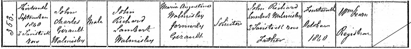 File:Birth Certificate John Charles Girault Walmisley.jpg